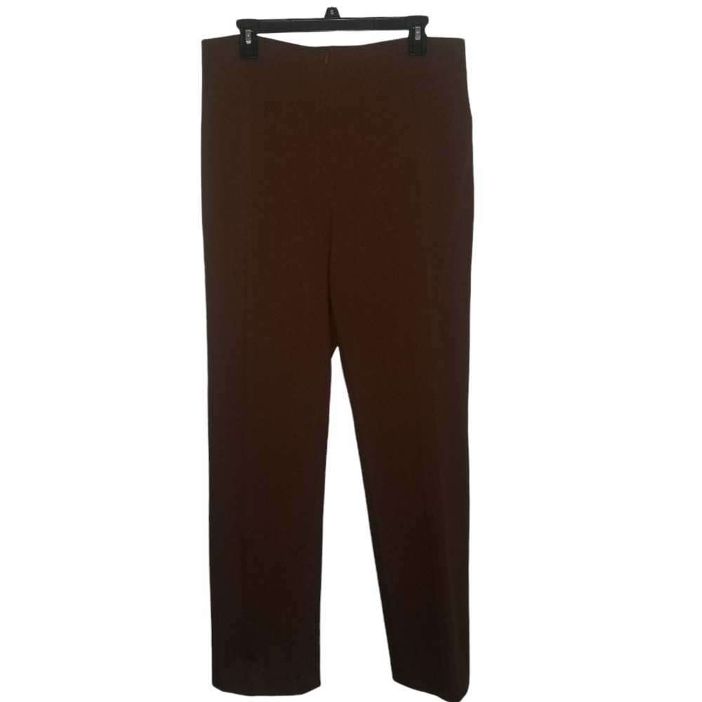 Brown Flat Front Donna Degnan Pants